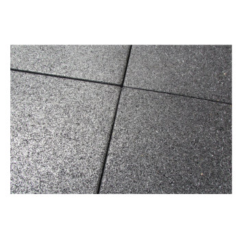 Piso Emborrachado 18mm 100x100cm Preto